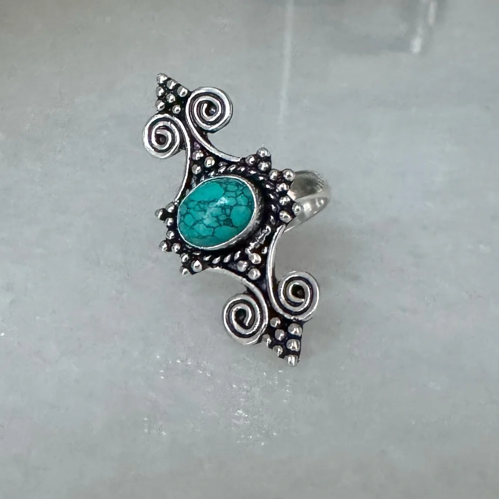 NWOT Sundance Across the Mesa Ring, Turquoise, Sterling Silver